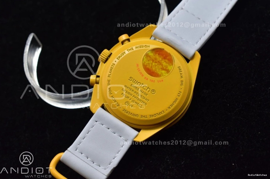 the Nylon on 1185 Quartz Omega Mission x to Swatch Bioceramic Moonwatch Attractive Sun Strap 0902